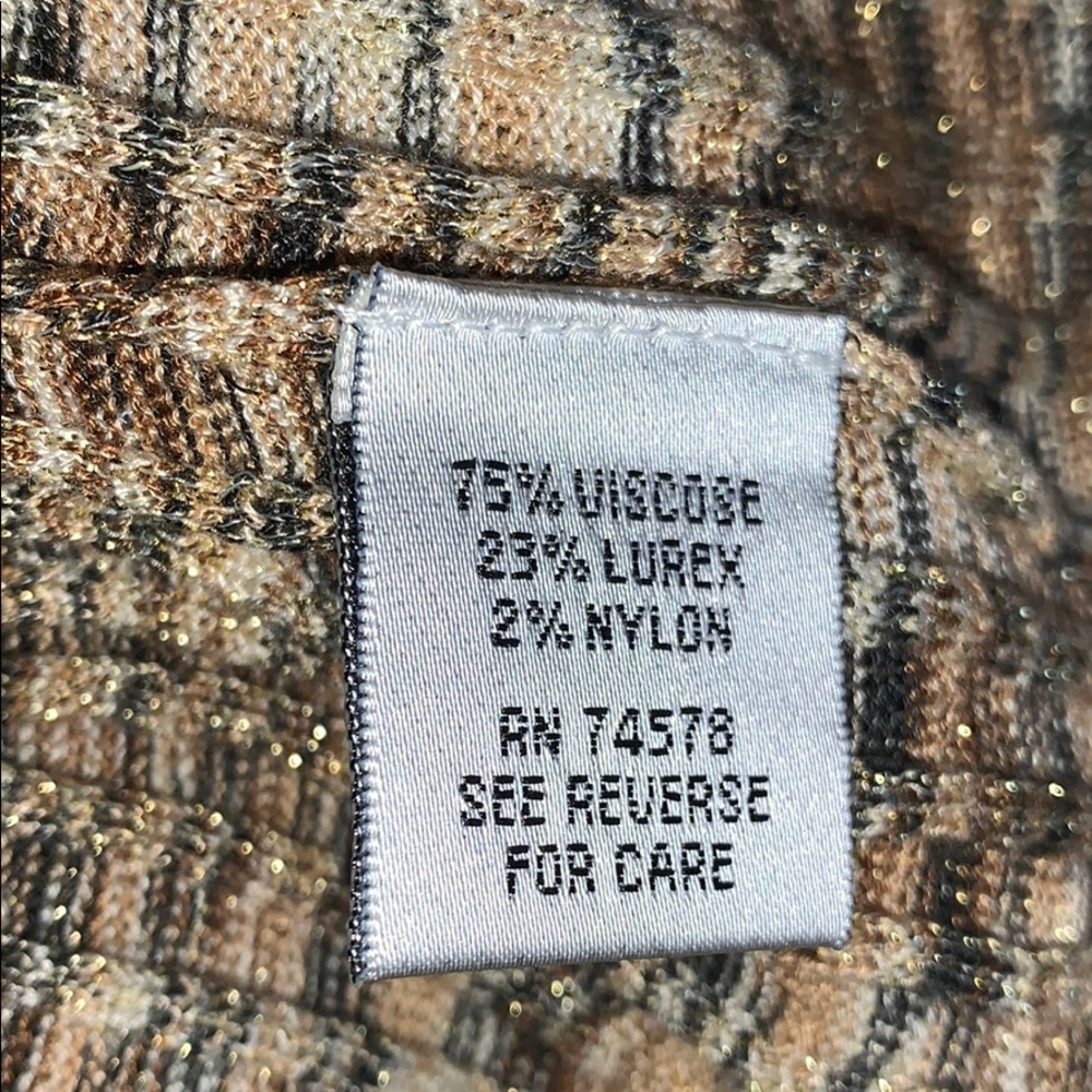 Cache large gold cardigan shiny - Picture 8 of 8